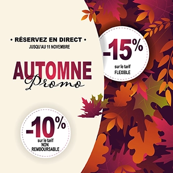 Réservez en direct sur le site hotel inn, c’est la garantie du meilleur tarif disponible sur le web. 
    -15% sur le tarif flexible, -10% sur le tarif non annulable. Offre valable uniquement sur le site officiel Hotel inn